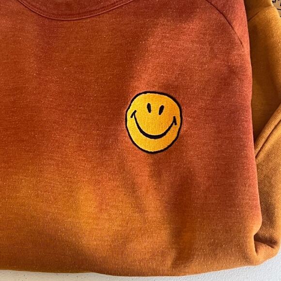 Aviator Nation Unisex Size M Hand Dyed Yellow/ Orange Sunset Sweatshirt - Picture 6 of 10